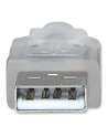 ic intracom MANHATTAN 340458 Manhattan Kabel USB 2.0 A-B M/M 3m srebrny - nr 10