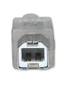 ic intracom MANHATTAN 340458 Manhattan Kabel USB 2.0 A-B M/M 3m srebrny - nr 12