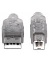 ic intracom MANHATTAN 340458 Manhattan Kabel USB 2.0 A-B M/M 3m srebrny - nr 15