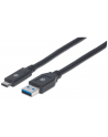 ic intracom MANHATTAN 354981 Manhattan Kabel USB-C 3.1 Gen1, USB C/USB A M/M 3m czarny - nr 11
