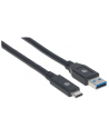ic intracom MANHATTAN 354981 Manhattan Kabel USB-C 3.1 Gen1, USB C/USB A M/M 3m czarny - nr 13