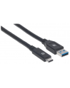 ic intracom MANHATTAN 354981 Manhattan Kabel USB-C 3.1 Gen1, USB C/USB A M/M 3m czarny - nr 2