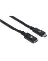 ic intracom MANHATTAN 355230 Manhattan Kabel USB-C 3.1 Gen2, USB C/USB C M/F 50cm czarny - nr 11