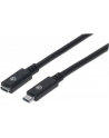 ic intracom MANHATTAN 355230 Manhattan Kabel USB-C 3.1 Gen2, USB C/USB C M/F 50cm czarny - nr 14