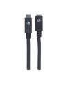 ic intracom MANHATTAN 355230 Manhattan Kabel USB-C 3.1 Gen2, USB C/USB C M/F 50cm czarny - nr 4