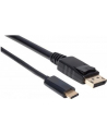 ic intracom MANHATTAN 152464 Manhattan Kabel monitorowy adapter USB-C na DisplayPort DP 4K M/M czarny 2m - nr 24