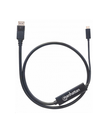 ic intracom MANHATTAN 152471 Manhattan Kabel monitorowy adapter USB-C na DisplayPort DP 4K M/M czarny 1m