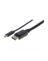 ic intracom MANHATTAN 152471 Manhattan Kabel monitorowy adapter USB-C na DisplayPort DP 4K M/M czarny 1m - nr 12
