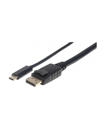 ic intracom MANHATTAN 152471 Manhattan Kabel monitorowy adapter USB-C na DisplayPort DP 4K M/M czarny 1m