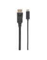 ic intracom MANHATTAN 152471 Manhattan Kabel monitorowy adapter USB-C na DisplayPort DP 4K M/M czarny 1m - nr 13