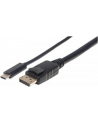 ic intracom MANHATTAN 152471 Manhattan Kabel monitorowy adapter USB-C na DisplayPort DP 4K M/M czarny 1m - nr 14