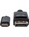 ic intracom MANHATTAN 152471 Manhattan Kabel monitorowy adapter USB-C na DisplayPort DP 4K M/M czarny 1m - nr 15