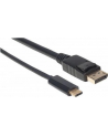 ic intracom MANHATTAN 152471 Manhattan Kabel monitorowy adapter USB-C na DisplayPort DP 4K M/M czarny 1m - nr 17