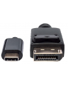 ic intracom MANHATTAN 152471 Manhattan Kabel monitorowy adapter USB-C na DisplayPort DP 4K M/M czarny 1m - nr 3