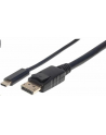 ic intracom MANHATTAN 152471 Manhattan Kabel monitorowy adapter USB-C na DisplayPort DP 4K M/M czarny 1m - nr 7
