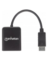 ic intracom MANHATTAN DisplayPort to 2-Port DP Splitter Hub with MST 4K30Hz USB Power Video Wall Function black - nr 10