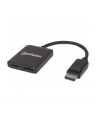 ic intracom MANHATTAN DisplayPort to 2-Port DP Splitter Hub with MST 4K30Hz USB Power Video Wall Function black - nr 11