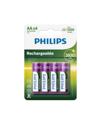 PHILIPS R6B4B260/10 Akumulator PHILIPS AA LR6 4szt. Blister