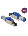 DELOCK 86487 Delock wtyk sieciowy RJ-45 8P8C ekranowany montaż beznarzędziowy kat. 8 - nr 1