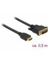 DELOCK 85651 Delock Dwukierunkowy kabel HDMI do DVI 24+1 0,5 m - nr 10