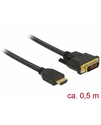 DELOCK 85651 Delock Dwukierunkowy kabel HDMI do DVI 24+1 0,5 m