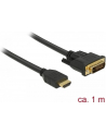 DELOCK 85652 Delock Dwukierunkowy kabel HDMI do DVI 24+1 1 m - nr 7