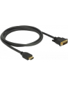 DELOCK 85653 Delock Dwukierunkowy kabel HDMI do DVI-D 24+1 1,5 m czarny - nr 11
