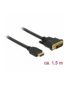 DELOCK 85653 Delock Dwukierunkowy kabel HDMI do DVI-D 24+1 1,5 m czarny - nr 5
