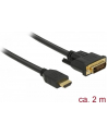 DELOCK 85654 Delock Dwukierunkowy kabel HDMI do DVI 24+1 2 m - nr 10