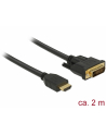DELOCK 85654 Delock Dwukierunkowy kabel HDMI do DVI 24+1 2 m - nr 13