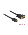 DELOCK 85654 Delock Dwukierunkowy kabel HDMI do DVI 24+1 2 m - nr 7