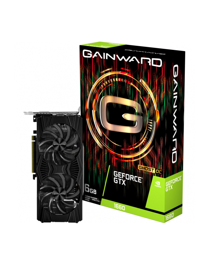 gainward europe GAINWARD 426018336-4474 Gainward GeForce GTX 1660 GHOST OC 6G GDDR5 192bit DVI HDMI DP główny