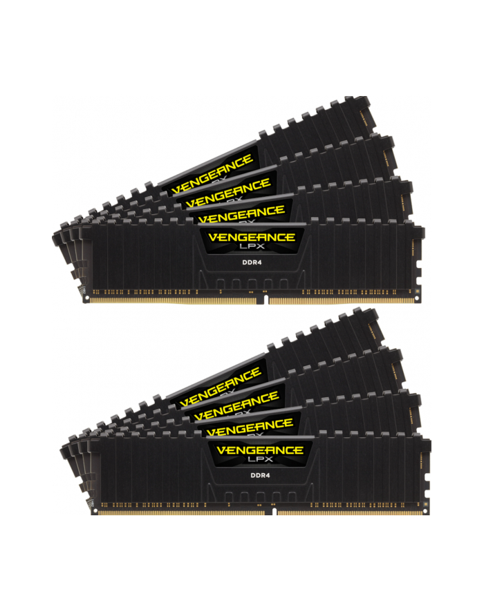 CORSAIR CMK128GX4M8X3200C16 Corsair Vengeance LPX Pamięć DDR4 128GB (8x16GB) 3200MHz CL16 1.35V XMP Czarna główny