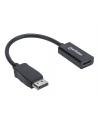 ic intracom MANHATTAN 151634 Manhattan Kabel adapter DisplayPort DP na HDMI M/F 1080p Full HD 15cm czarny - nr 19