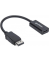 ic intracom MANHATTAN 151634 Manhattan Kabel adapter DisplayPort DP na HDMI M/F 1080p Full HD 15cm czarny - nr 22