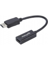 ic intracom MANHATTAN 151634 Manhattan Kabel adapter DisplayPort DP na HDMI M/F 1080p Full HD 15cm czarny - nr 31