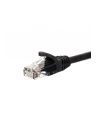 NETRACK BZPAT0P56K Netrack patchcord RJ45, osłonka zalewana, kat. 6 UTP, 0.5m czarny - nr 1