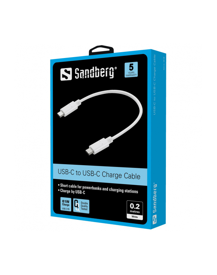 SANDBERG 136-30 Sandberg kabel do ładowania USB-C 0.2m główny