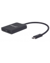 ic intracom MANHATTAN 152952 Manhattan 2-Portowy splitter AV USB-C na 2x DisplayPort z hubem MST 4K@30Hz - nr 27