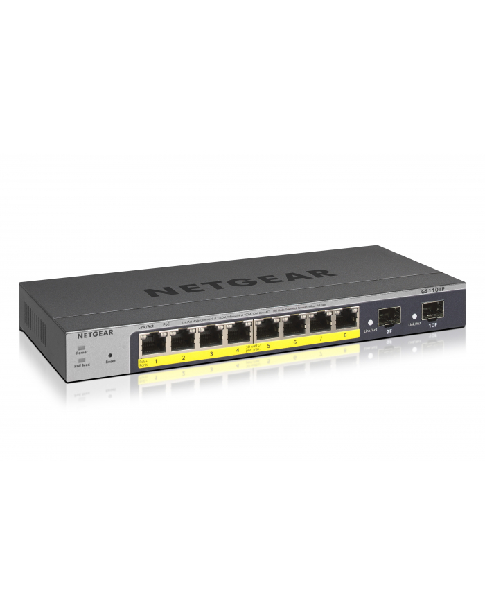 NETGEAR GS110TP-300EUS Netgear ProSafe Smart 10-Port Gigabit Switch 8xPoE, 2xSFP (GS110TP v3) główny