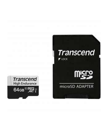 TRANSCEND TS64GUSD350V Transcend 64GB microSD with adapter U1 High Endurance
