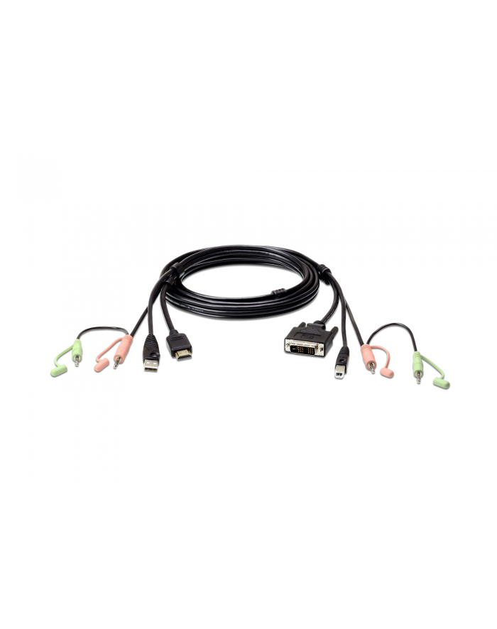 ATEN 2L-7D02DH ATEN 2L-7D02DH 1.8M USB HDMI to DVI-D KVM Cable with Audio główny