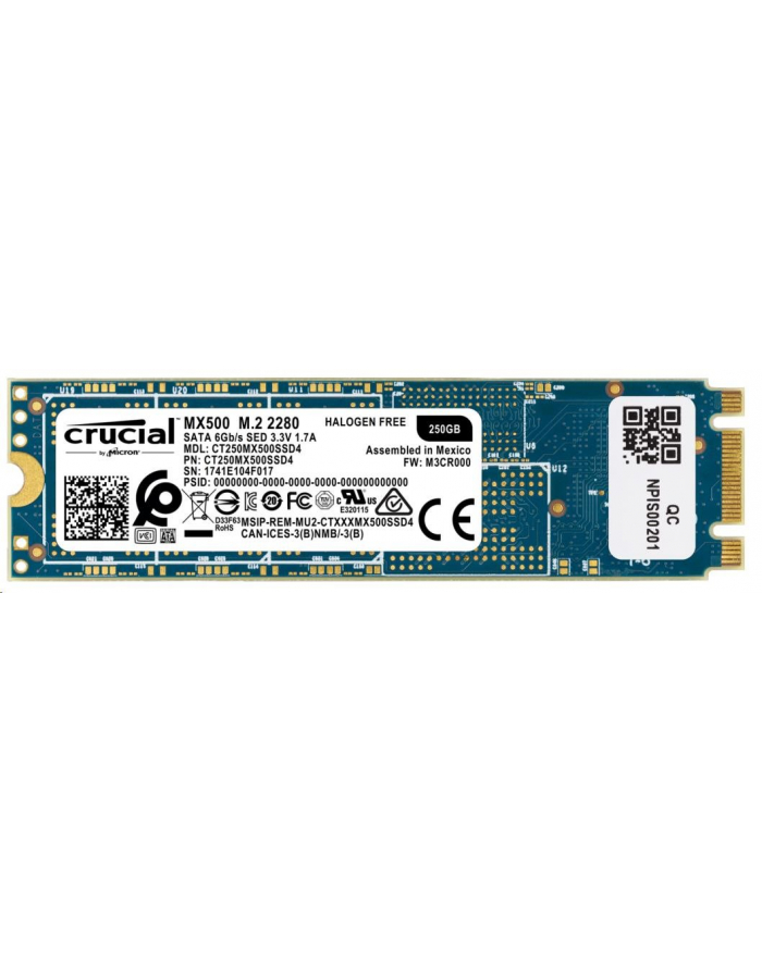 CRU CT250MX500SSD4 Crucial MX500 SSD, M.2, 250GB, SATA/600, 3D NAND główny