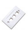 intellinet network solutions INTELLINET 163309 Intellinet 3-Port Keystone plate for surface mount box (PN 517874) white - nr 3