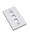 intellinet network solutions INTELLINET 163309 Intellinet 3-Port Keystone plate for surface mount box (PN 517874) white - nr 5