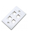 intellinet network solutions INTELLINET 163316 Intellinet 4-Port Keystone plate for surface mount box (PN 517874) white - nr 3