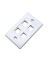 intellinet network solutions INTELLINET 163316 Intellinet 4-Port Keystone plate for surface mount box (PN 517874) white - nr 5