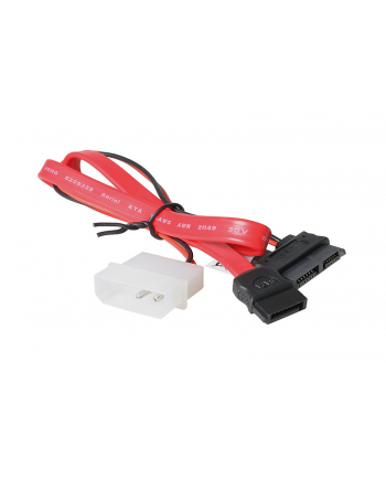 AKASA AK-CB050-40 Akasa Kabel SATA do Slim Line Opticals, 40cm (SATA-Molex - Mini SATA)