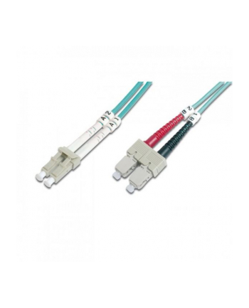 intellinet network solutions INTELLINET 302723 Intellinet Fiber optic cable LC-SC duplex 3m 50/125 OM3 multimode 2mm Jacket