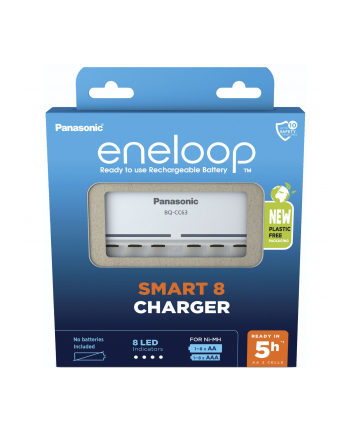 PANASONIC BQ-CC63E Panasonic Ładowarka BQ-CC63 na 8 akumulatorków